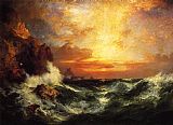 Sunset near Land's End, Cornwall, England by Thomas Moran